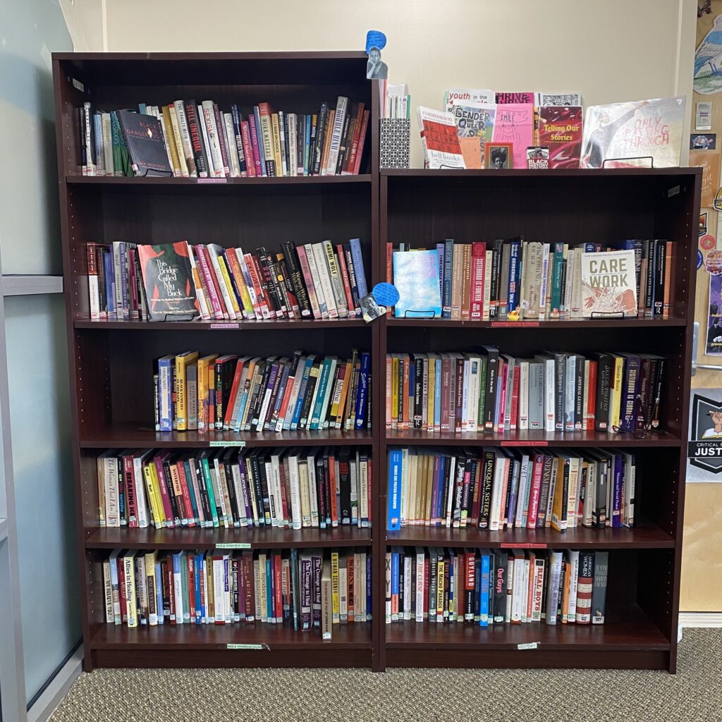 Books and magazines are available to borrow through our lending library. Stop by the front desk to check out any reading material. 